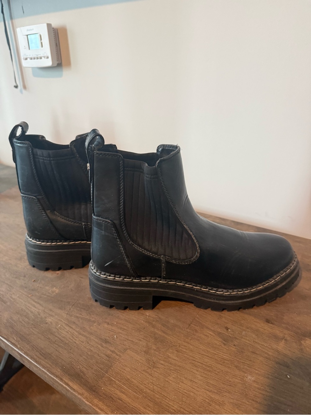 Women’s Black Chelsea Boots - Rugged Casual Slip-On